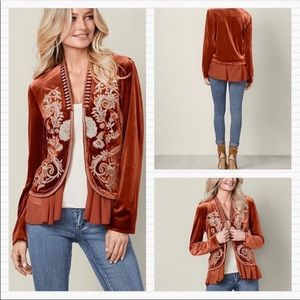 Vintage looking 70s burnt orange velvet (2/65)